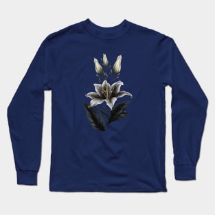 White Lily Long Sleeve T-Shirt